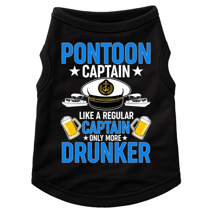 Pontoon Captain Like A Regular Captain Only More Drunker Beer Doggie Tank