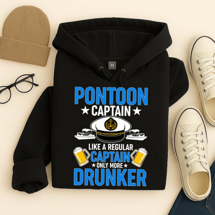 Pontoon Captain Like A Regular Captain Only More Drunker Beer Hoodie