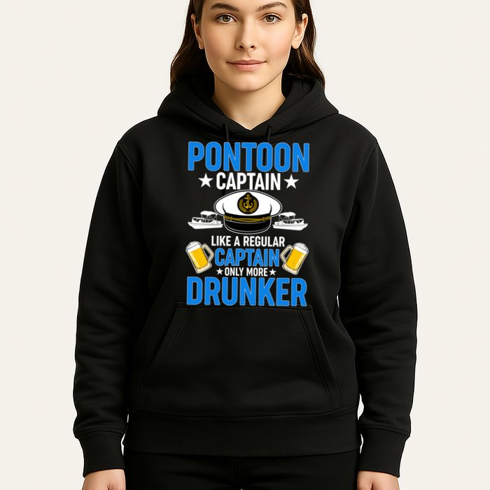 Pontoon Captain Like A Regular Captain Only More Drunker Beer Hoodie
