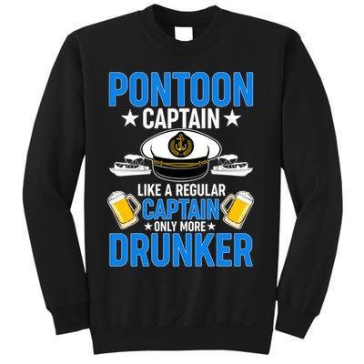 Pontoon Captain Like A Regular Captain Only More Drunker Beer Sweatshirt