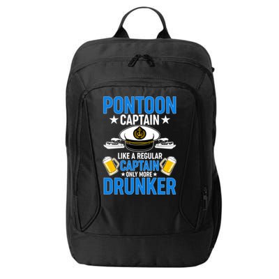 Pontoon Captain Like A Regular Captain Only More Drunker Beer City Backpack