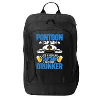 Pontoon Captain Like A Regular Captain Only More Drunker Beer City Backpack