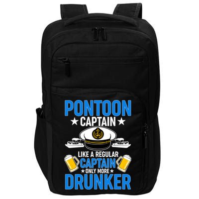 Pontoon Captain Like A Regular Captain Only More Drunker Beer Impact Tech Backpack