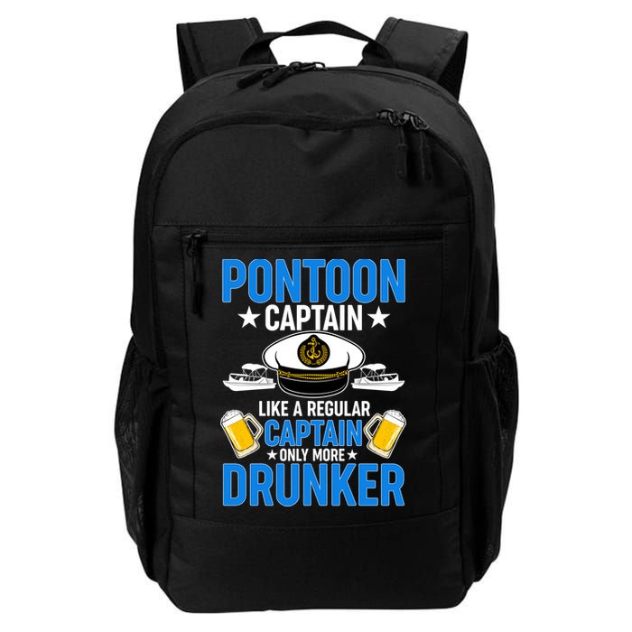 Pontoon Captain Like A Regular Captain Only More Drunker Beer Backpack
