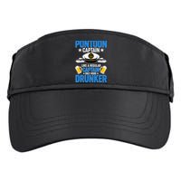 Pontoon Captain Like A Regular Captain Only More Drunker Beer Adult Drive Performance Visor