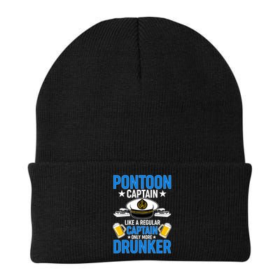 Pontoon Captain Like A Regular Captain Only More Drunker Beer Beanie