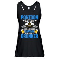 Pontoon Captain Like A Regular Captain Only More Drunker Beer Ladies Essential Flowy Tank