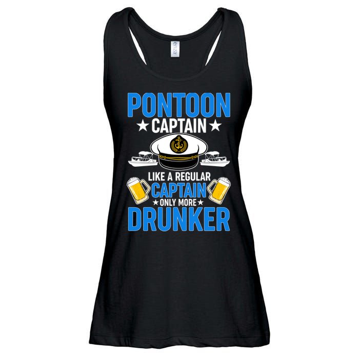 Pontoon Captain Like A Regular Captain Only More Drunker Beer Ladies Essential Flowy Tank