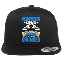 Pontoon Captain Like A Regular Captain Only More Drunker Beer Flatbill Hat