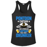 Pontoon Captain Like A Regular Captain Only More Drunker Beer Ladies PosiCharge Competitor Racerback Tank