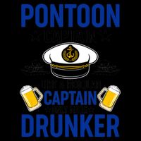 Pontoon Captain Like A Regular Captain Only More Drunker Beer 16oz Travel Tumbler