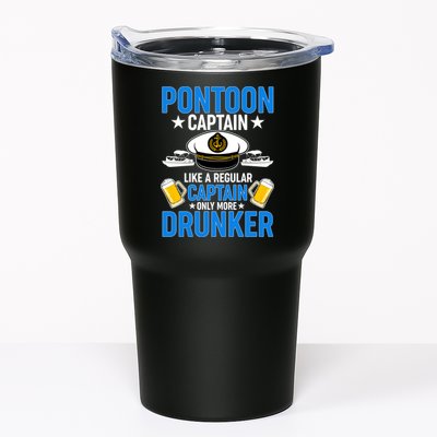 Pontoon Captain Like A Regular Captain Only More Drunker Beer Tumbler