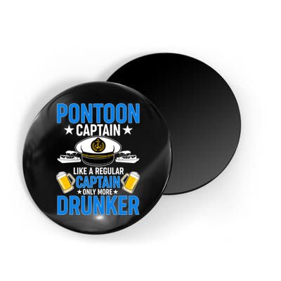 Pontoon Captain Like A Regular Captain Only More Drunker Beer Magnet