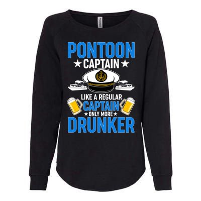 Pontoon Captain Like A Regular Captain Only More Drunker Beer Womens California Wash Sweatshirt