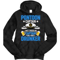 Pontoon Captain Like A Regular Captain Only More Drunker Beer Tie Dye Hoodie