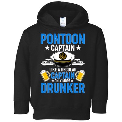 Pontoon Captain Like A Regular Captain Only More Drunker Beer Toddler Hoodie