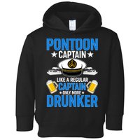 Pontoon Captain Like A Regular Captain Only More Drunker Beer Toddler Hoodie