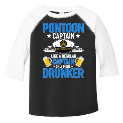 Pontoon Captain Like A Regular Captain Only More Drunker Beer Toddler Fine Jersey T-Shirt