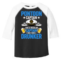Pontoon Captain Like A Regular Captain Only More Drunker Beer Toddler Fine Jersey T-Shirt