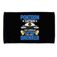 Pontoon Captain Like A Regular Captain Only More Drunker Beer Microfiber Hand Towel