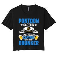 Pontoon Captain Like A Regular Captain Only More Drunker Beer Crop Top