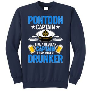 Pontoon Captain Like A Regular Captain Only More Drunker Beer Sweatshirt