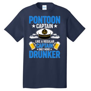 Pontoon Captain Like A Regular Captain Only More Drunker Beer Tall T-Shirt