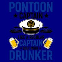 Pontoon Captain Like A Regular Captain Only More Drunker Beer Mug