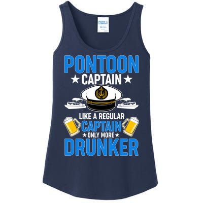 Pontoon Captain Like A Regular Captain Only More Drunker Beer Ladies Essential Tank