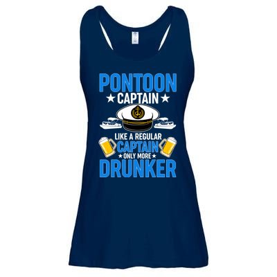 Pontoon Captain Like A Regular Captain Only More Drunker Beer Ladies Essential Flowy Tank