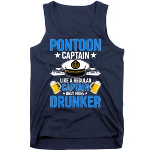 Pontoon Captain Like A Regular Captain Only More Drunker Beer Tank Top