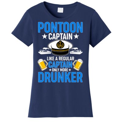 Pontoon Captain Like A Regular Captain Only More Drunker Beer Women's T-Shirt