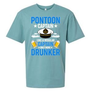 Pontoon Captain Like A Regular Captain Only More Drunker Beer Sueded Cloud Jersey T-Shirt