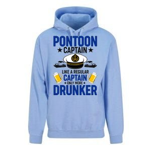 Pontoon Captain Like A Regular Captain Only More Drunker Beer Unisex Surf Hoodie