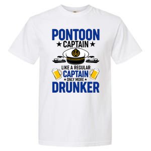 Pontoon Captain Like A Regular Captain Only More Drunker Beer Garment-Dyed Heavyweight T-Shirt