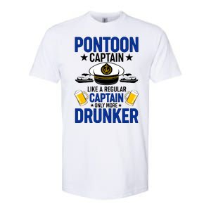 Pontoon Captain Like A Regular Captain Only More Drunker Beer Softstyle CVC T-Shirt