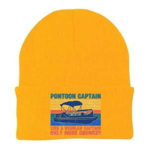 Pontoon Drunk Captain Knit Cap Winter Beanie