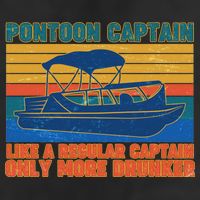 Pontoon Drunk Captain 7 Panel Mesh Trucker Snapback Hat