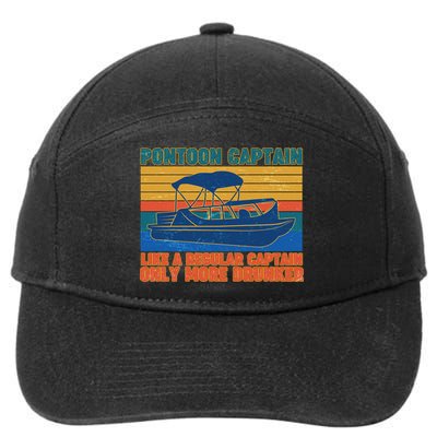 Pontoon Drunk Captain 7-Panel Snapback Hat