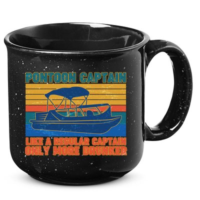 Pontoon Drunk Captain 15oz Campfire Ceramic Mug