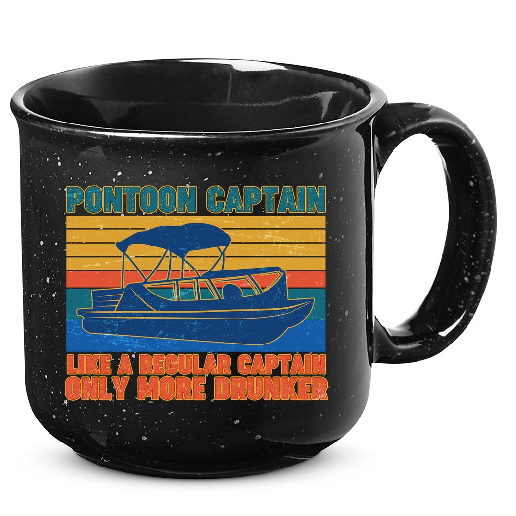 Pontoon Drunk Captain 15oz Campfire Ceramic Mug