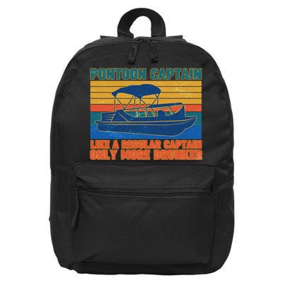 Pontoon Drunk Captain 16 in Basic Backpack