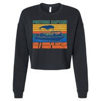 Pontoon Drunk Captain Cropped Pullover Crew