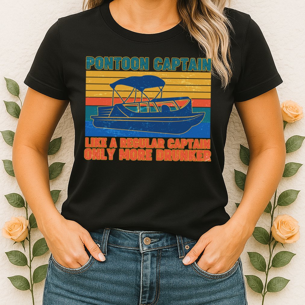 Pontoon Drunk Captain Womens T-Shirt