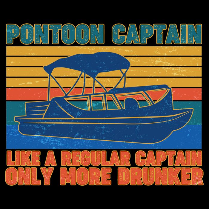 Pontoon Drunk Captain Wool Snapback Cap