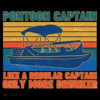 Pontoon Drunk Captain Zip Tote Bag