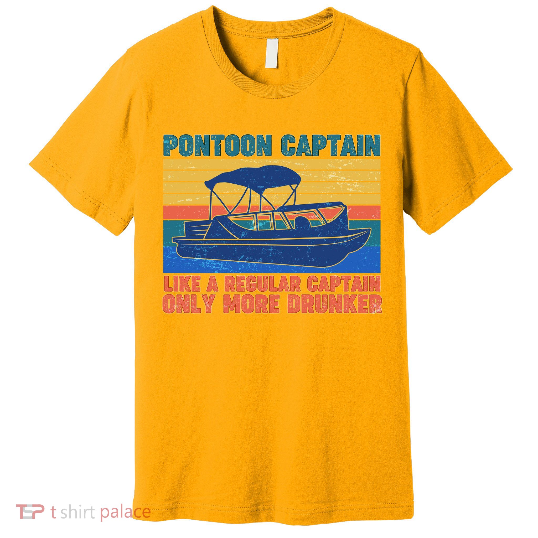 Pontoon Drunk Captain Premium T-Shirt