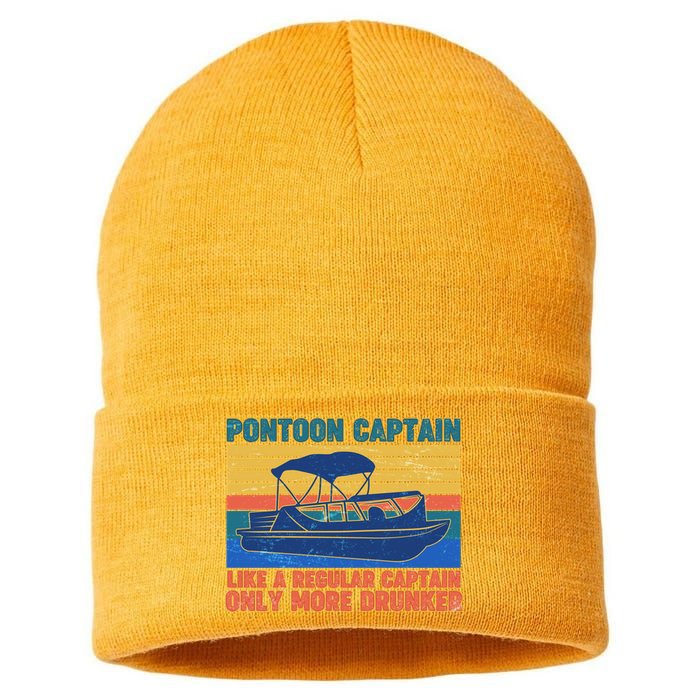 Pontoon Drunk Captain Sustainable Knit Beanie