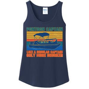 Pontoon Drunk Captain Ladies Essential Tank