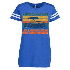 Pontoon Drunk Captain Enza Ladies Jersey Football T-Shirt